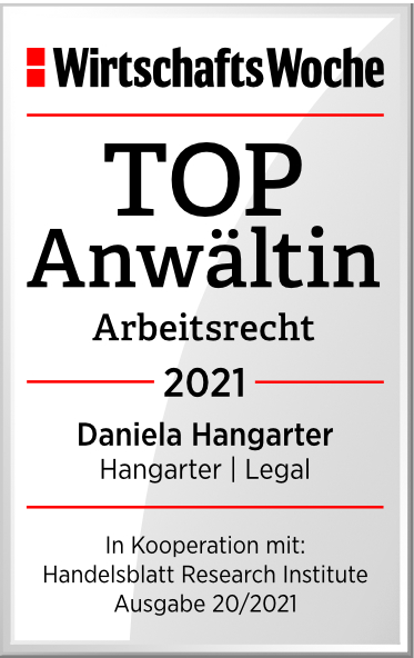 WiWo TOPAnwaeltin Arbeitsrecht 2021 Daniela Hangarter
